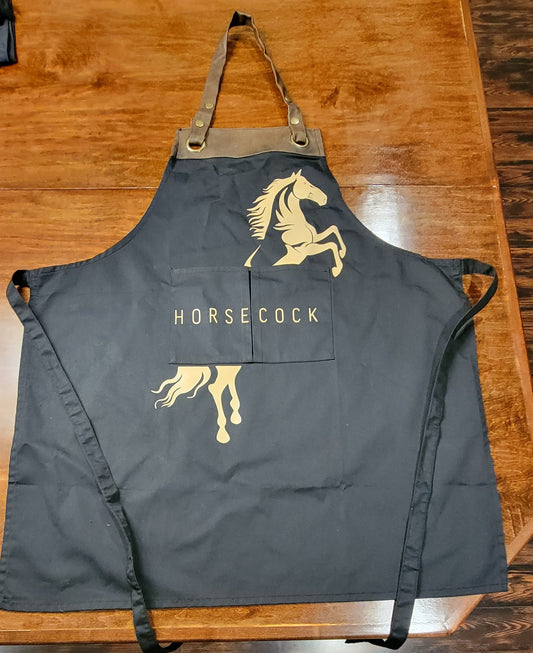 Horsecock reversible apron, uncensored side design